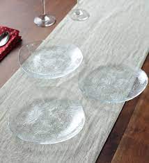 Related:clear glass plate clear glass dinner set clear glass dinner plates vintage glass plates clear glass side plates. Buy Transparent Linden Glass Dinner Plates 6 Pieces By Pasabahce Online Glass Plates Plates Home Decor Pepperfry Product