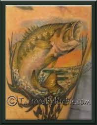 Big Mouth Bass Tattoo Bass Fishing Tattoo Tattoos Tattoo Designs
