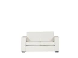 En plus de rassembler tout le monde, le canapé d'angle délimite parfaitement l'espace du salon. Canape 2 Places En Cuir Blanc Helsinki Beliani Fr