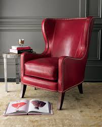 Http Archinetix Com Massoud Red Leather Chair P 309 Html Red Leather Chair Leather Chair Traditional Chairs