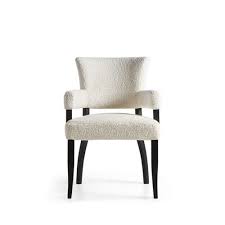 Fallyn 21 Dining Arm Chair In Faux Shearling Dining Room Chairs Dining Room Furnishings Upholstered Dining Chairs