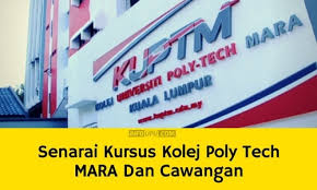 Kandungan rasmi hanya pada laman yang asal di dalam bahasa inggeris dan malaysia. Senarai Kursus Kolej Poly Tech Mara Dan Cawangan Info Upu