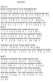 Music roman picisan sedih 100% free! Not Angka Lagu Dewa 19 Chrisye Jika