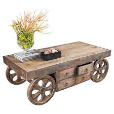 Mumford Coffee Table Rustic Coffee Tables Coffee Table With Wheels Coffee Table