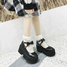 Mary jane shoes are classified by at least one buckled strap across the instep and rounded toes. Boussac Chunky Heel Bowtie Mary Janes Platform Shoes Women Buckle Strap High Heels Women Round Toe Laides Shoes Y2k Shoes Women S Pumps Aliexpress