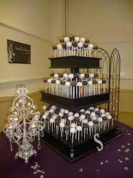 Our Wedding Cake Pop Stand Weddingbee Photo Gallery Wedding Cake Pops Cake Pop Stands Wedding Cakes