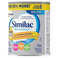 Similac Pro Advance Non Gmo Infant Formula With Iron Powder 30 8oz Baby Formula Similac Human Milk