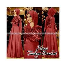 Baju gamis pesta madisna navy s575, koleksi gamis brokat terbaru yang dibuat dari bahan satin kombinasi brukat. Maxi Tashya Brukat Model Baju Pesta Muslim Terbaru Butik Destira Jogja