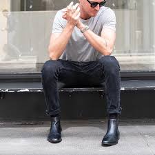 Chelsea boots, combat boots, and dress boots all look differently depending on if you. Engel Ballade Saette Black Chelsea Boots Mens Outfit Staenke Fleksibel Kent