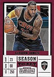 Lebron james 2014 2015 hoops nba basketball series mint card #117 picturing lebron in his blue cleveland cavaliers jersey m (mint) 5.0 out of 5 stars 3 $10.99 $ 10. Amazon Com Lebron James Jersey Card