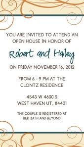 Personalized Wedding Invitation Hailey And Robert Open House Invitation Wedding Open House Open House Party Invitations