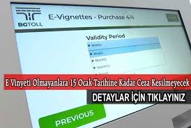 Bulgaristan E Vinyeti Olmayanlara 15 Ocak Tarihine Kadar Ceza Kesilmeyecek 15 Ocak Tarih Ocak