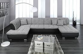 Sofa u form, ebay kleinanzeigen: Wohnlandschaft Farus Couchgarnitur Xxl Sofa U Form Schwarz Grau Ottomane Links Mobel Sortimentmobel Sortiment