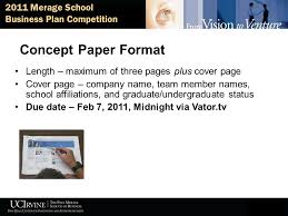 Kahn, department of psychology, illinois state university, campus. 2011 Merage School Business Plan Competition How To Develop A Winning Concept Paper And Lead Your Team To Success January 26 Ppt Download
