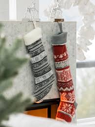 Christmas crafts christmas decorating holiday crafts holiday decorating christmas craft ideas give your holiday decorations a playful twist by swapping out traditional christmas stockings for. 37 Diy Christmas Stockings Creative Christmas Stocking Decorating Ideas Hgtv