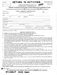 Please take the time to read and answer all questions before seeing a physician for the athlete's physical examination. Physical Form Swanson