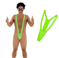 Drei von uns planen ein nerdiges kostüm: Borat Mankini Hier Gunstig Kaufen Diwu Ch