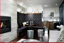 The eye is drawn directly to a gorgeous light fixture, like the brilliant, crystal ball chandelier in this room. Lounge Dining Rooms By Candice Olson Design To Dreams Living Room Seating Dining Room Design Open Concept Living Room