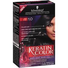 schwarzkopf keratin color anti age hair color cream 1 0