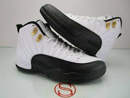 Air Jordan 12 Retro Black White Taxi Nike Air Jordan Xii 12 Retro Taxi 9 Sneakers Men Fashion Air Jordans Sneakers