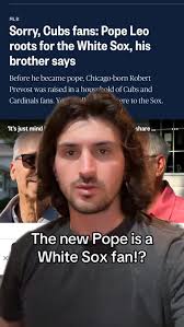 The new pope is a WHITE SOX FAN?! #pope #vatican #baseball #mlb #whitesox  #chicago #explore #explorepage✨