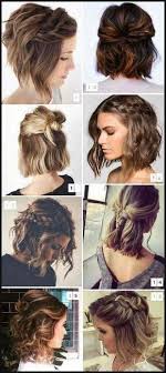 Check out these easy hairstyles for short curly hair that'll keep your curls under control while also looking stylish. Zachiski Na Korotke Volossya Nails And Hair Pinterest Mittellange Cute Hairstyles For Short Hair Medium Hair Styles Short Hair Styles