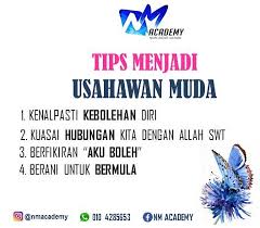 Kejayaan usahawan muda dalam bidang perniagaan iks memberikan satu impak positif dalam pembangunan ekonomi negara. Tips Memulakan Perniagaan Bagi Usahawan Muda