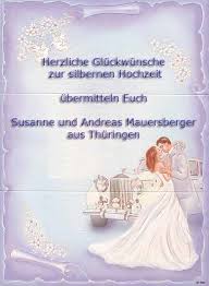 25 jahre gemeinsam durchs leben gehen. Herzliche Gluckwunsche Zur Silbernen Hochzeit