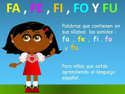 Fa Fe Fi Fo Y Fu En Las Palabras Lecciones Para Ninos Espanol Para Todos Silabas Actividades De Lectura Preescolar Palabras En Espanol