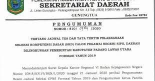 Check spelling or type a new query. Ini Jadwal Dan Lokasi Tes Skd Cpns 2019 Pemkab Paluta Suluh Sumatera