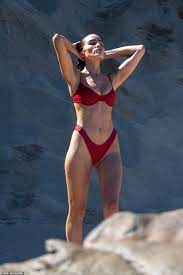 Olivia Culpo flaunts 'childhood-sculpted' abs in red bikini to cruise the  Sea of Cortez with squad | Daily Mail Online
