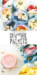 Como Hacer Paquetes De Smoothie Congelado Facil De Preparar Con Anticipacion Preparacion De In 2020 Healthy Breakfast Smoothies Frozen Smoothie Packs Frozen Smoothie