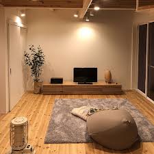 床で暮らすスタイル 地べた生活 床座生活 のすすめ ソファなしリビング リビング インテリア ソファなし リビング インテリア ソファ