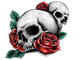 Rose was the first episode of series 1 of doctor who. Skulls With Roses Drawings Novocom Top
