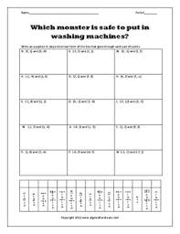 Some of the worksheets for this concept are writing linear equations, write each equation in standard, writing linear equations, writing systems of linear equations, practice find an equation for a line given two points, algebra 1 name per work for 1 equation options, writing linear equations work answers. Writing Equations Of Lines From Two Points Worksheet By Algebra Funsheets