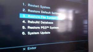 How To Restore Ps3 File System Recovery Menu Safe Menu Youtube
