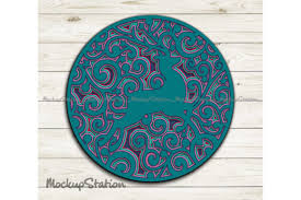 Download Reindeer Layered Svg Christmas Ornament Graphic By Mockup Station Creative Fabrica
