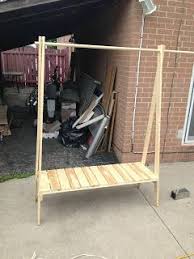 Ten Zero Nine Diy Wooden Clothes Rack Wooden Clothes Rack Diy Clothes Rack Clothes Rack Design