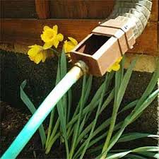 Excellent Idea Attach To Down Spout On Guttering And Redirect Rain Water To Where It Can Be Needed Most Rainwater Harvesting Downspout Water Conservation