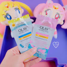 olay natural white สูตร บางเบา รีวิว pink