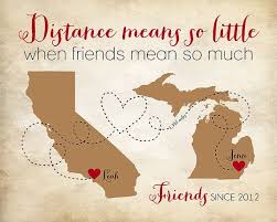 Distance Means So Little When Someone Means So Much Box Custom Best Friend Going Away Gift Popular Friend Gift Personalized Maps Quote Distance Means So Little When So Going Away Gifts Personalized Map Map Quotes