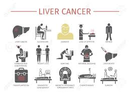 In its early stages, liver. Liver Cancer Symptoms Causes Flat Icons Set Vector Signs For Royalty Free Cliparts Vectors And Stock Illustration Image 94374613