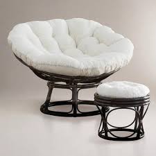 Papasan chair cushions have a long history! Ivory Faux Fur Papasan Cushion Papasan Chair Papasan Cushion Retro Dining Chairs