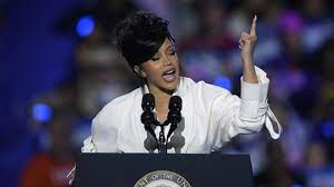 Cardi B offers passionate support for Harris, rebuke of Trump in Milwaukee