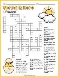 No Prep Spring Activity Crossword Puzzle Worksheet Kids Crossword Puzzles Crossword Puzzle Crossword