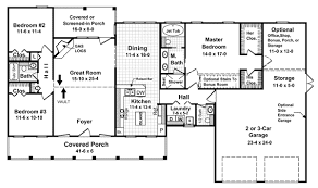 This 1,000 square foot house design offers an open layout, covered outdoor living, and super cute curb appeal. House Plan 59067 Traditional Style With 1800 Sq Ft