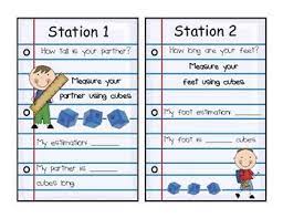 Non Standard Measurement Stations Math Measurement Math Lessons Math Operations