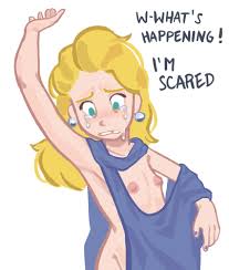 Rule 34 - 1female 1girls Age Regression Blonde Hair Blue Eyes Color Crying  Female Flat Chest Flat Chested Light-skinned Female Light Skin No Underwear  Original Character Pointy Nipples Poivre Moulu Purple Nails