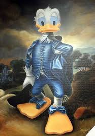 Donald Duck As Gainsborough S Blue Boy Donald And Daisy Duck Art Parody Disney Duck
