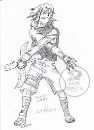 Anime Manga Traditional Drawings Sasuke Uchiha Darkimpetus